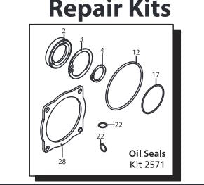 AR1670 Gear Box Seal Kit
